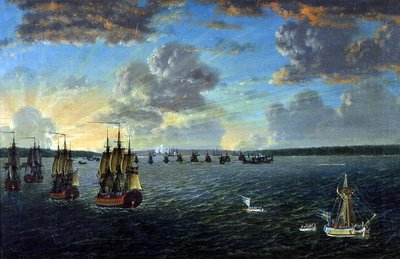 الختم في خليج Viborgska 15.6 1790 بواسطة يوهان تيريتش شولتز